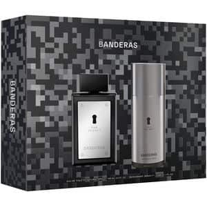 Set ingrijire corp ANTONIO BANDERAS The Secret: Apa de toaleta, 100ml + Deodorant spray, 150ml