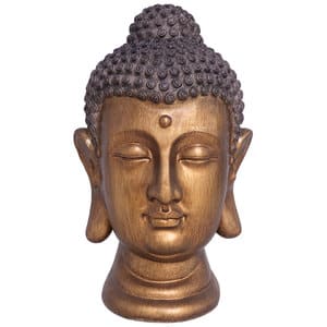 Statueta decorativa Buddha Zuli, rasina, 18 x 18 x 31 cm, auriu