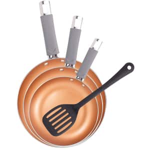 Set tigai BERGNER Loja Reeco, 3 piese, 18-26cm, aluminiu, cupru + spatula