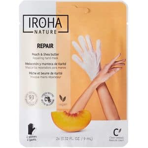 Masca pentru maini IROHA Repair Peach, 2 x 9ml