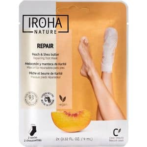 Masca pentru picioare IROHA Repair Peach, 2 x 9ml