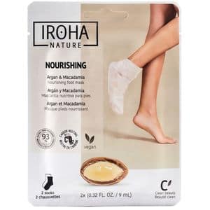 Masca pentru picioare si unghii IROHA Nourishing Argan&Macadamia, 9ml