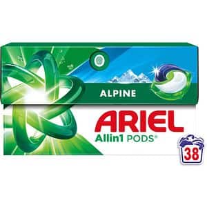 Detergent capsule ARIEL All in One PODS Alpine, 38 spalari