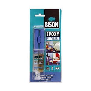 Adeziv unviersal BISON Epoxy Universal, transparent, 2 x 12 ml