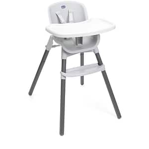 Scaun de masa CHICCO Zest 87170778, 6 luni+, gri-alb