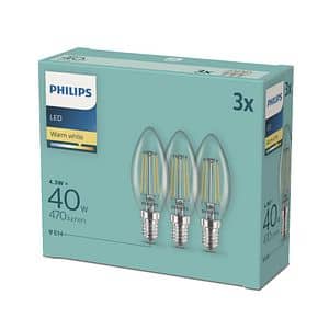 Bec LED CLASSIC 40W B35 E14CL3CT4 Philips