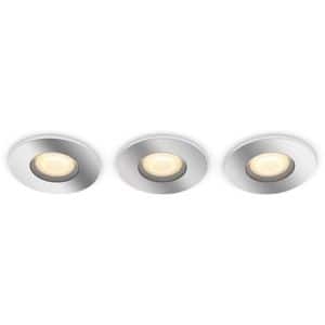 Set 3 spoturi LED smart PHILIPS HUE Adore, 3 x 5W, 350lm, IP44, crom
