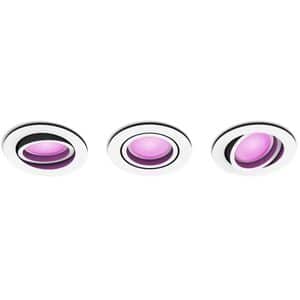 Set 3 spoturi LED smart PHILIPS HUE Centura, 3 x 5.7W, 350lm, IP20, alb