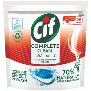 Detergent pentru masina de spalat vase CIF All in One Regular, 26 tablete