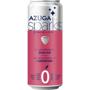 Apa carbogazoasa AZUGA Zmeura bax 0.33L x 24 doze