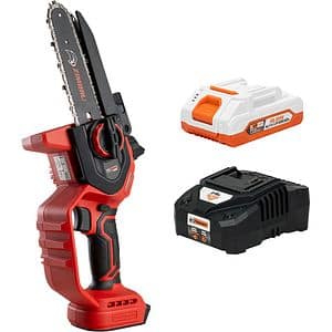 Mini fierastrau cu lant pe acumulator ZIMBRU 90E, 20V, 2Ah, 90mm