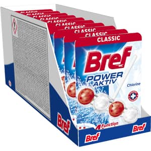 Odorizant toaleta BREF Power Aktiv Chlorine, 10 x 50g