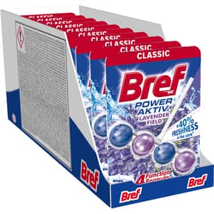 Odorizant toaleta BREF Power Aktiv Lavender, 10 x 50g