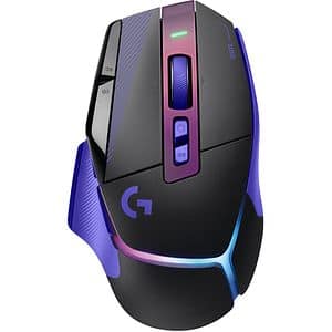 Mouse Gaming Wireless LOGITECH G502 X Plus, 25.600 dpi, mov-negru