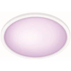 Plafoniera LED RGB, PHILIPS Superslim, 22W, IP20, aluminiu plastic, alb