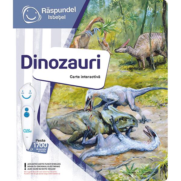 Carte interactiva RASPUNDEL ISTETEL Dinozauri 19587, 6 ani+, multicolor