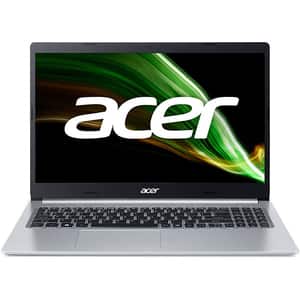 Laptop ACER Aspire 5 A515-45-R43F, AMD Ryzen 5 5500U pana la 4.0GHz, 15.6" Full, 16GB, SSD 512GB, AMD Radeon Graphics, Free Dos, argintiu