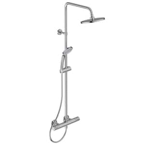 Sistem dus IDEAL STANDARD Ceratherm T25 A7208AA, termostat, 3 functii, crom