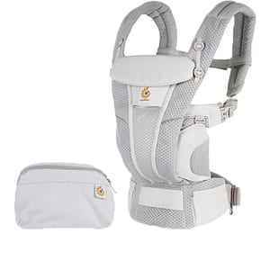 Marsupiu ERGOBABY Omni Breeze BCZ360PGRY, 0 luni+, gri deschis