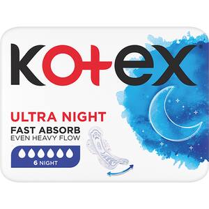 Absorbante KOTEX Ultra Night, 6buc