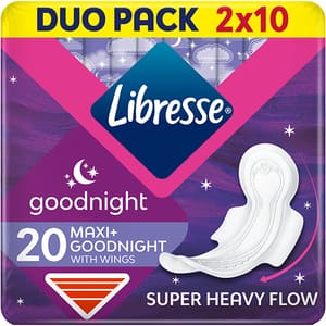 Absorbante LIBRESSE Maxi Goodnight, 20buc