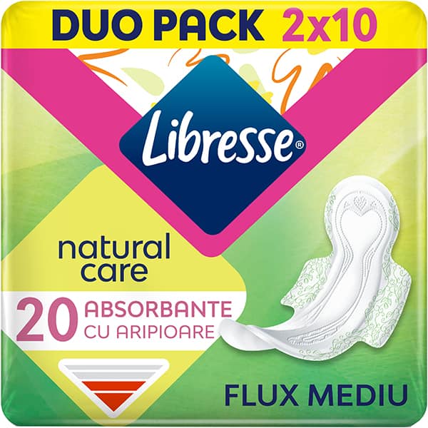 Absorbante LIBRESSE Natural Care Normal Duo, 20buc