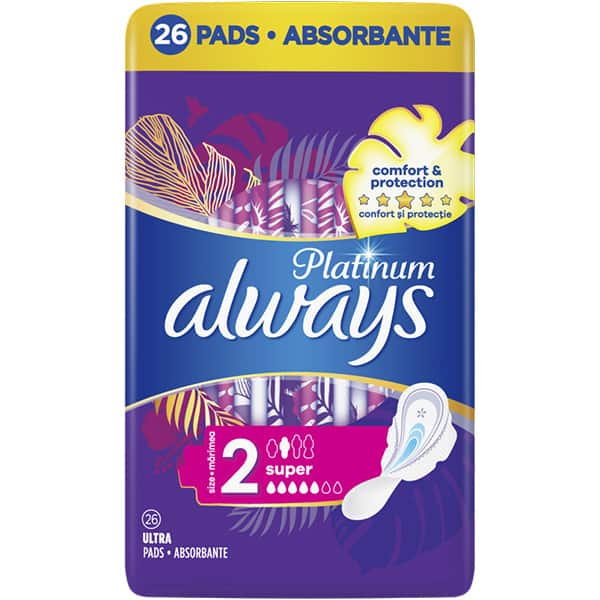 Absorbante ALWAYS Platinum Super, 26buc