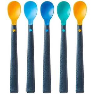 Set lingurite TOMMEE TIPPEE, 4 luni+, 5 buc, multicolor