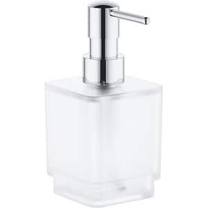Dispenser sapun lichid GROHE Selection Cube 40805000, 300ml, argintiu
