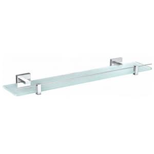 Etajera baie KRONER 80SQ8927, 60 cm, argintiu-transparent