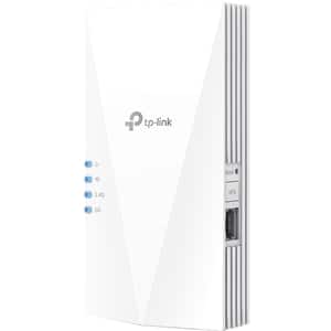 Wireless Range Extender TP-LINK RE600X AX1800, Wi-Fi 6, Dual-Band 574 + 1201 Mbps, alb