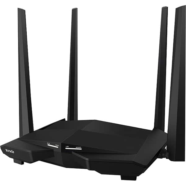 Router Wireless Gigabit TENDA AC10, Dual-Band 300 + 867 Mbps, negru
