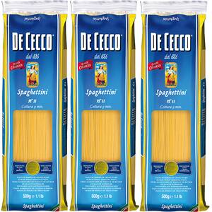 Paste Spaghettini DE CECCO, 500g, 3 bucati