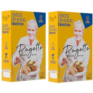 Mix Paine Rustico fara gluten PAGOTTO, 450g, 2 bucati