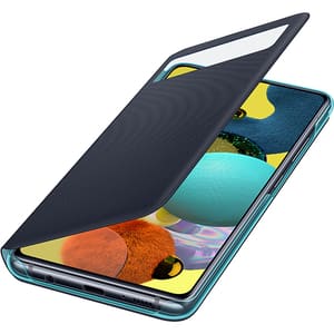 Husa S-View Wallet pentru SAMSUNG Galaxy A51 (5G) EF-EA516PBEGEU, negru