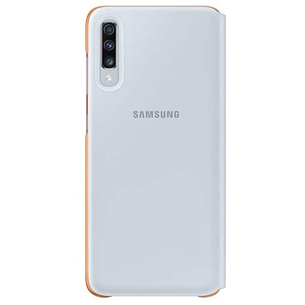 miel Rezistent Normalizare  Husa Flip Walet pentru SAMSUNG Galaxy A70 EF-WA705PWEGWW, alb