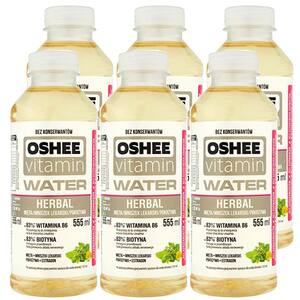 Apa cu vitamine OSHEE Herbal bax 0.555L x 6 sticle