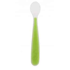 Lingurita silicon CHICCO, 6 luni +, verde