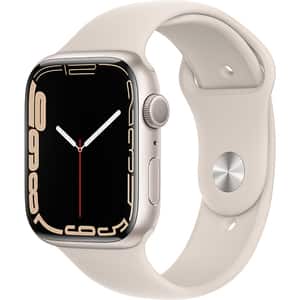 APPLE Watch Series 7, GPS, 41mm Starlight Aluminium Case, Starlight Sport Band