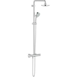Sistem dus GROHE Tempesta 160 27922000, termostat, 2 functii, argintiu