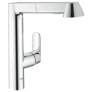 Baterie bucatarie GROHE K7 32176000, dus extractibil, metal, crom