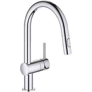 Baterie bucatarie GROHE Minta 32321002, metal, argintiu