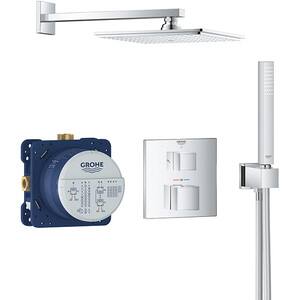 Sistem dus GROHE Grohtherm Cube 34741000, termostat, 1 functie, crom