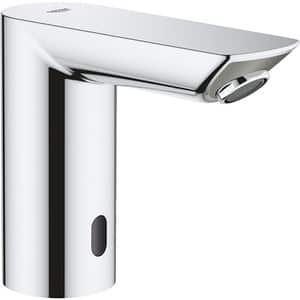 Baterie lavoar cu senzor infrarosu GROHE Bau Cosmopolitan E 36452000, baterie Litiu 6V, alama, argintiu