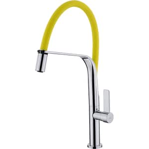 Baterie bucatarie TEKA FO 997, pipa flexibila, alama, argintiu-galben