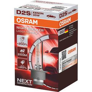 Bec auto xenon pentru far OSRAM Night Breaker Laser, +200%, D2S, 12V, 35W, P32d-2, 1 bucata