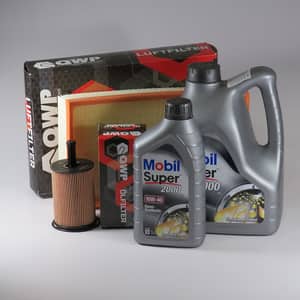 Kit schimb ulei MOBIL 10W40, Volkswagen Transporter T5, 1.9 TDI, 84-105CP, 2003-2009