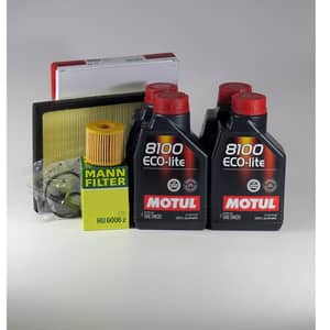 Pachet schimb ulei MOTUL 8100 Eco-Lite 0W20, Toyota Auris 1 Hybrid, 1.8i, 99CP, 2012-prezent