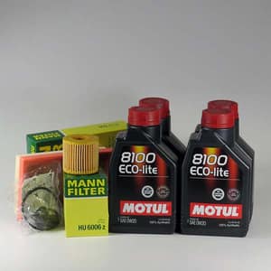 Pachet schimb ulei MOTUL 8100 Eco-Lite 0W20, Toyota Prius 5 Hybrid, 1.8i, 98CP, 2015-prezent