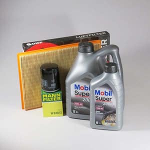 Kit schimb ulei MOBIL Super 2000 10W40, Opel Astra F 1.7 TDS, 82CP, 10.1995-1999